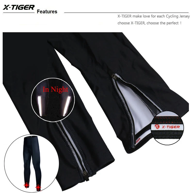 X-Tiger, женские полностью черные Pro гелевые мягкие велосипедные брюки, лайкры, велосипедные штаны для горного велосипеда, колготки для горного велосипеда