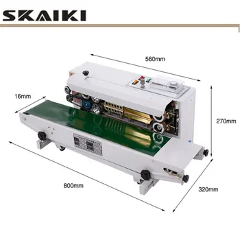 

automatic sealing machine automatic sealer Continuous type printing and sealing machine for the plastic bag foil bag