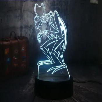 

New Cartoon 3D Table Lamp Zorak Space Ghost Night Light LED Bulb Home Bar Decoration New Year Birthday Present Christmas lamps