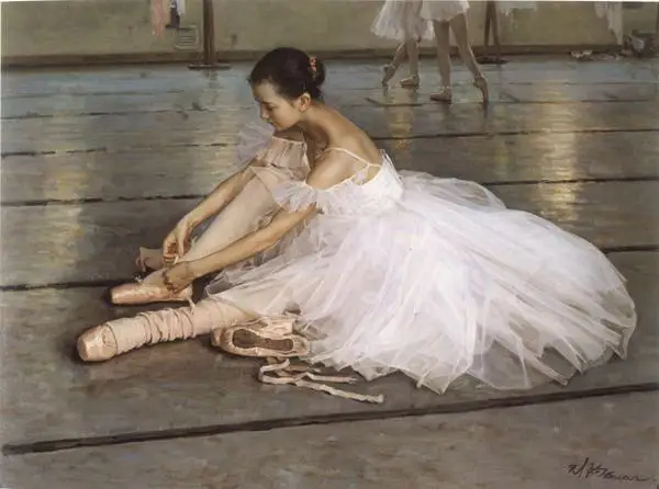 

Taking a break ballerina Painting on Canvas Wall Art Picture for Living Room Home Decorations No Frame Directly from factory