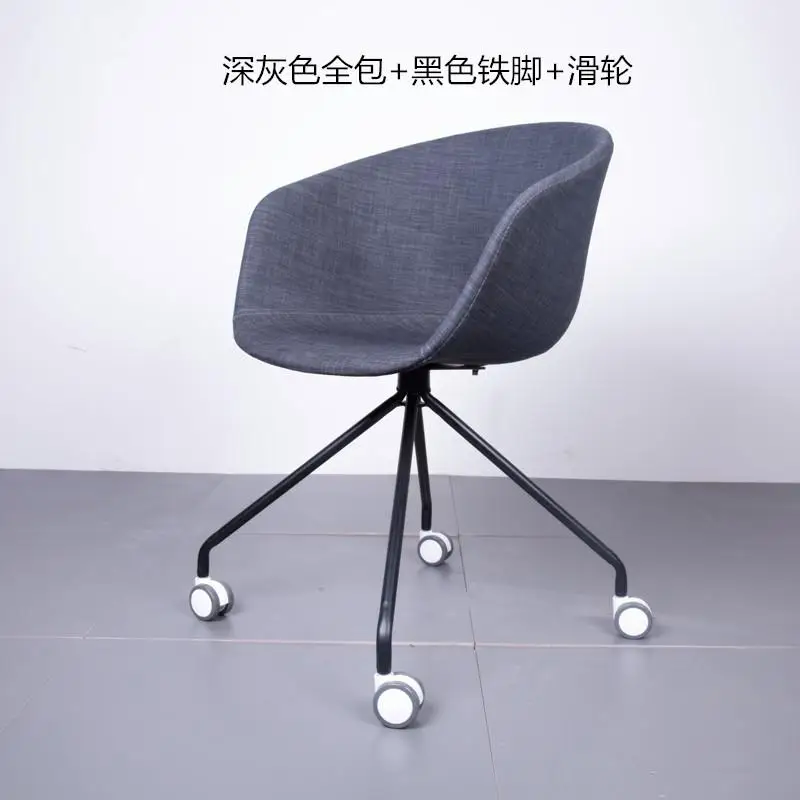 Retro Chair Dining Nordic Fashion Soft Bag Back Armchair Computer Rotating Office Lifting Cafe Chairs Cafe Silla Comedor - Цвет: style5