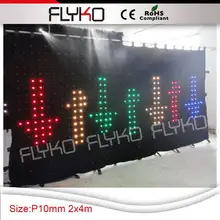 Горячая Распродажа светодиодов на заказ размер led видео занавес