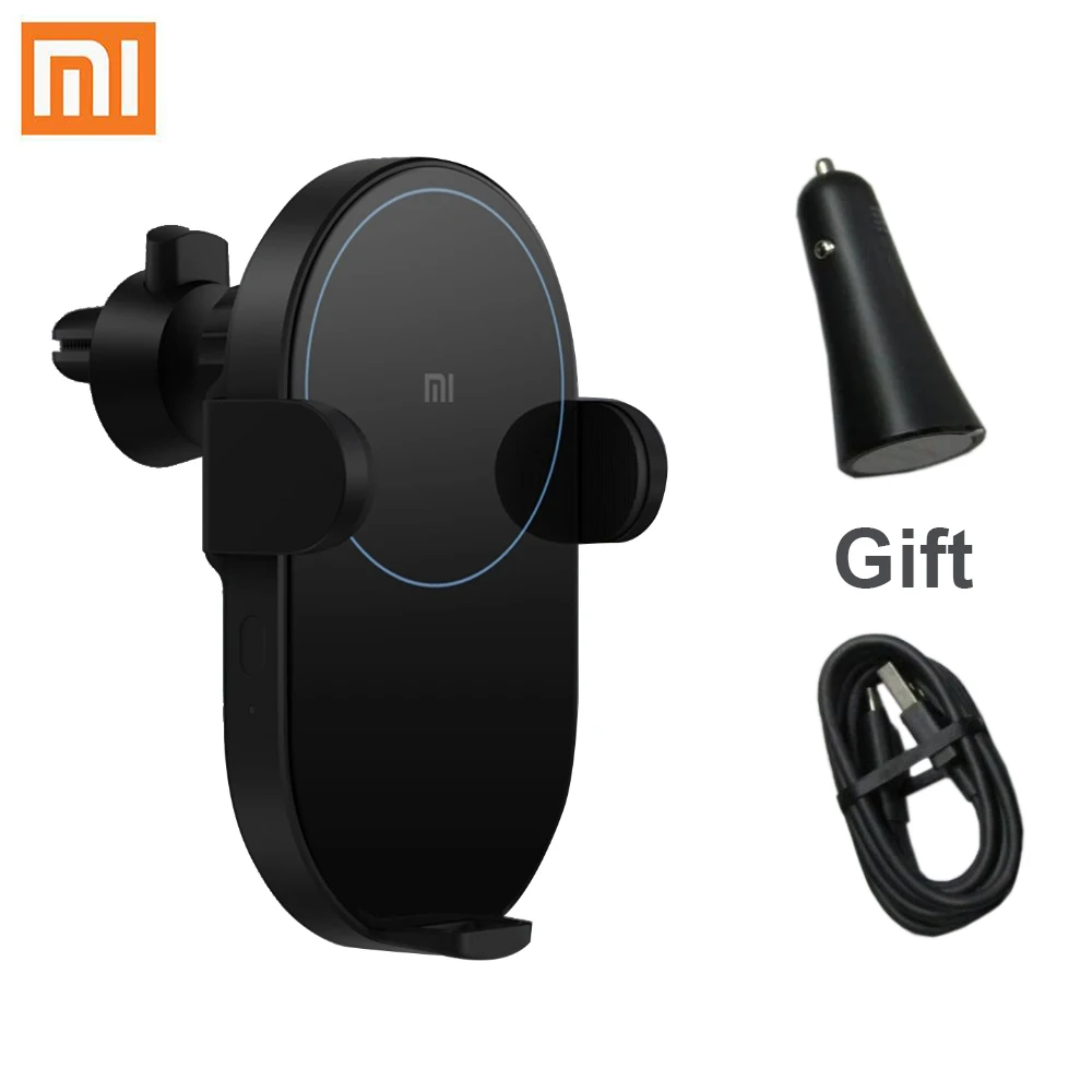 

2019 New Qi Car Wireless Charger 20W MAX Fast Charging Car Phone Holder for iPhone X Samsung S10 Xiaomi Huawei Smartphones