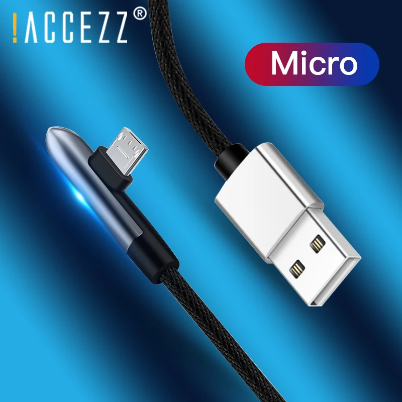 ! ACCEZZ локоть Micro USB кабель для быстрой зарядки Samsung S7 S6 Note 4 5 Edge Android телефон передачи