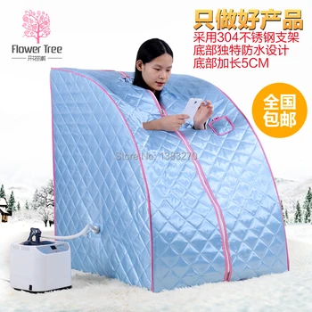 

2019 Top selling most popular heating steam box home steam sauna fat burning and body slimming sauna room (Chair included)