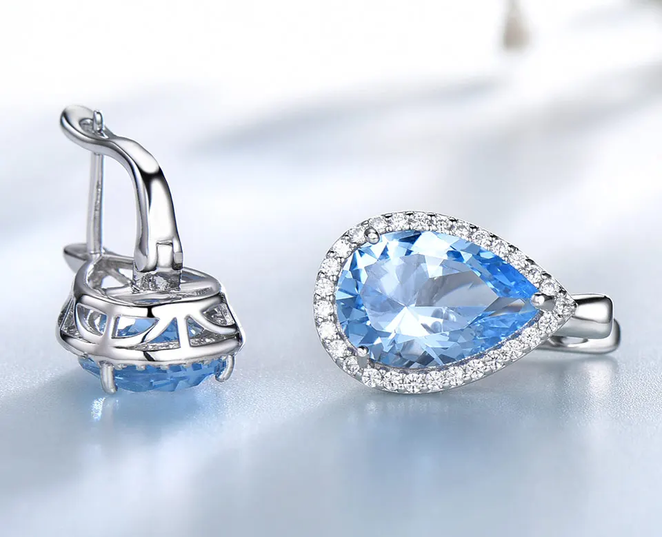 UMCHO-Sky-blue-topaz-925-sterling-silver-clip-earrings-for-women-EUJ087B-1PC_05