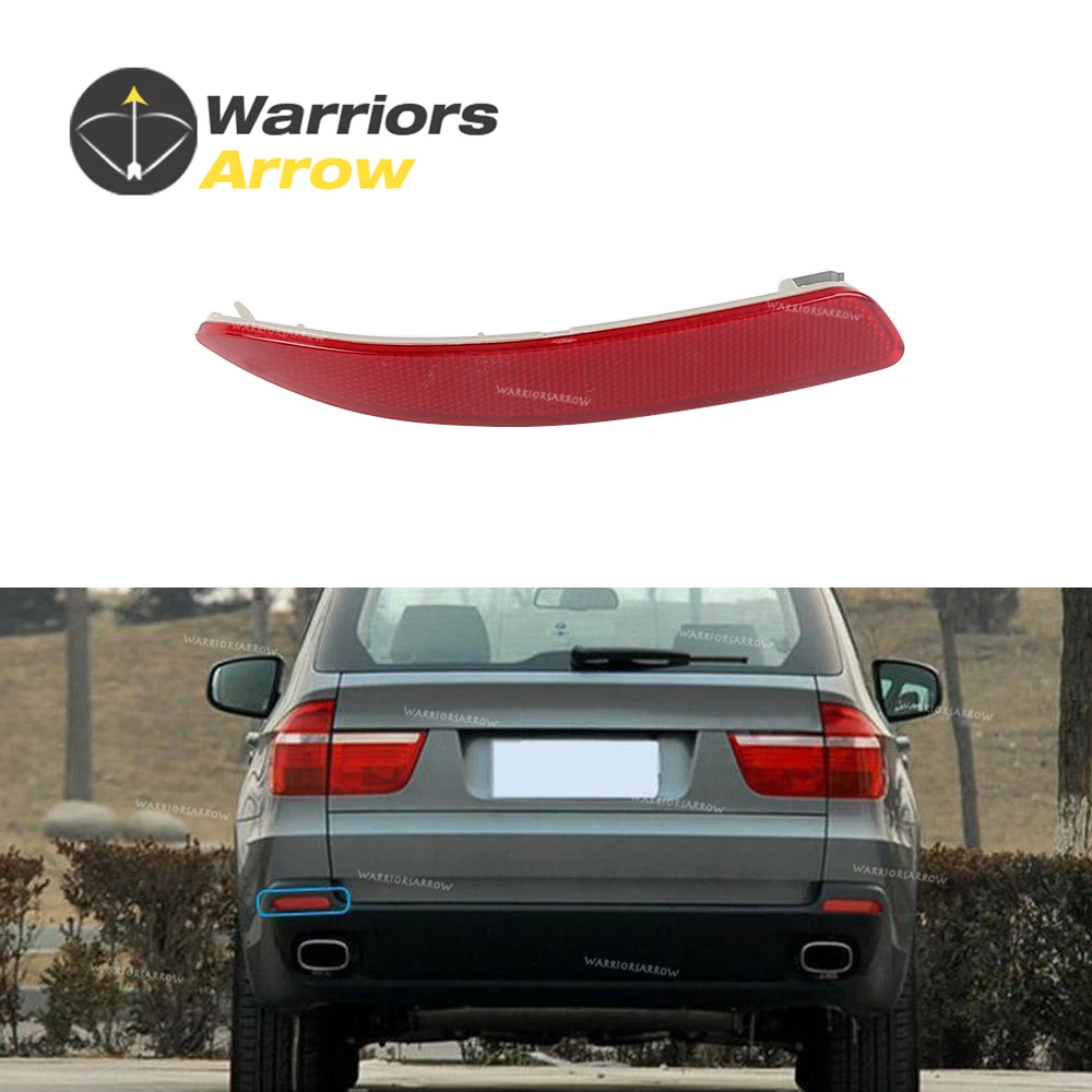 

63217158949 For BMW X5 E70 2007 2008 2009 2010 2011 2012 2013 Left Side Rear Bumper Reflector Light Lamp Red