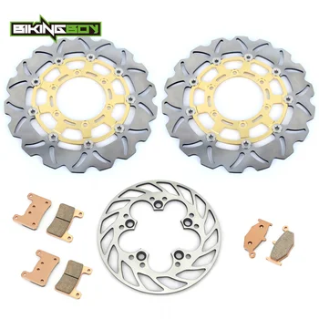 

BIKINGBOY For Suzuki GSXR GSX-R 600 750 K8 K9 L0 08 09 10 2008 2009 2010 Front Rear Brake Discs Disks Rotors Pads