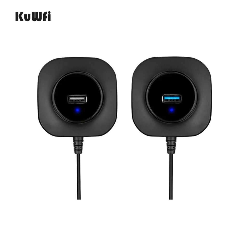 

KuWfi USB 3.0Hub Multifunction USB Splitter With Power Supply Interface 4 USB Ports Adapter High Speed Hub For PC Computer