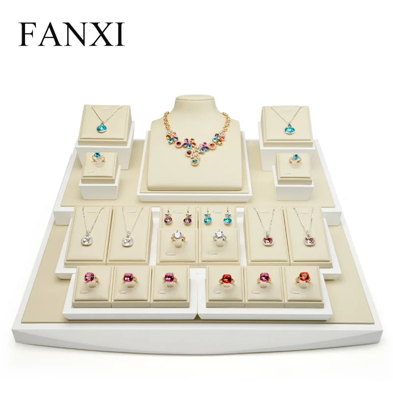 Подставка витрина FANXI из искусственной кожи с твердой древесиной для встречного