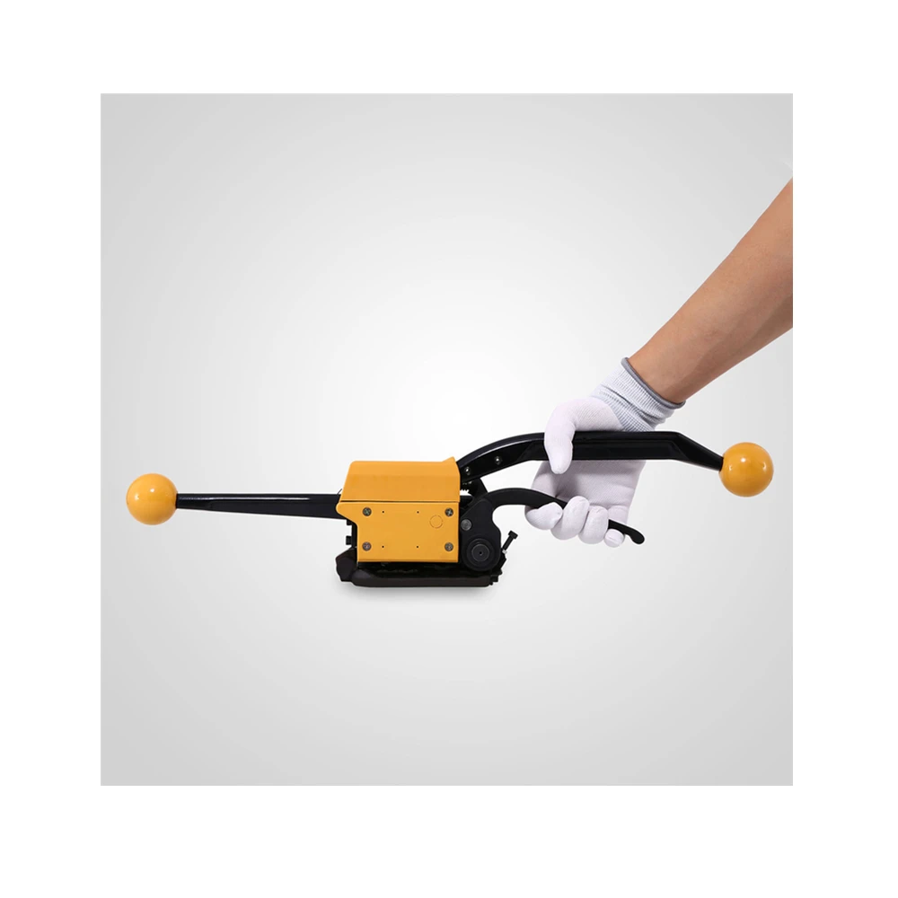 

Steel Strapping Machine A333 Manual Strapping Tool Buckle Free 1/2Inch to 3/4Inch Steel Straps Banding Sealless Combination Too