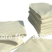 NaughtyBaby Натуральный Бамбуковый махровый 50 шт. 4 слоя 2+ 2 моющиеся детские подгузники высококачественный органический подгузник вставки