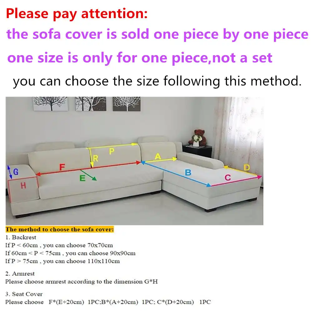1 Piece Sofa Cover Modern Brief Brown Beige Printing Soft Slip Resistant Slipcover Seat Couch For Living Room