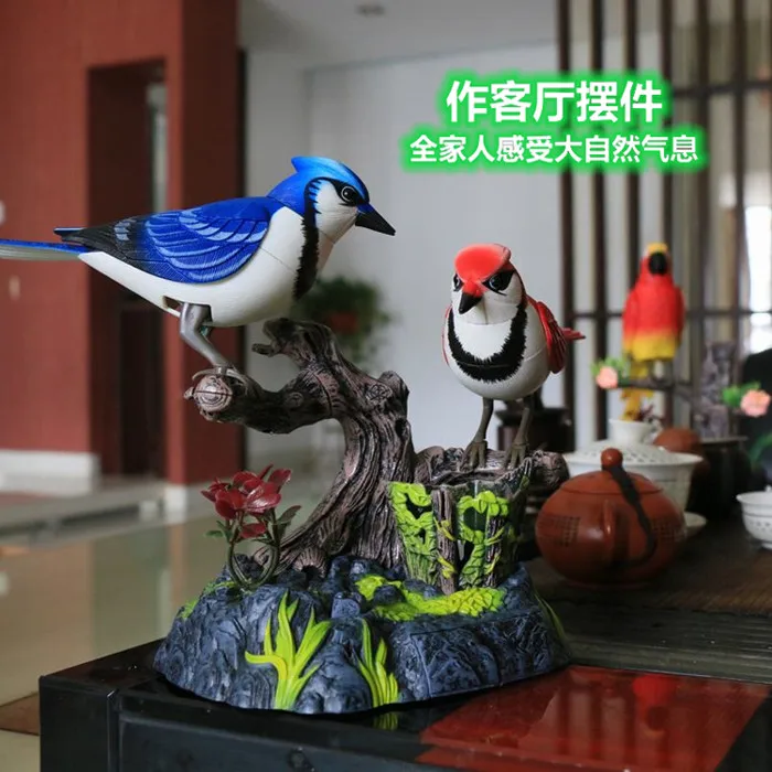 Электронный Питомец Электрический Голосовое управление Индукционная птица имитация попугая может лететь говорящая игрушечная птичья клетка украшение комнаты подарок для ребенка