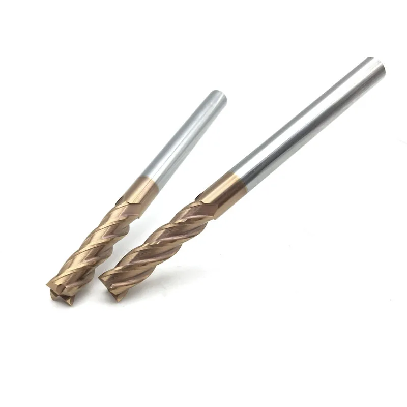 

Carbide 8MM Extra Long 75mm 100mm 150mm Endmill HRC60 4F Spiral Straight Shank End Mill CNC Lathe Milling Cutter Tools for Stee