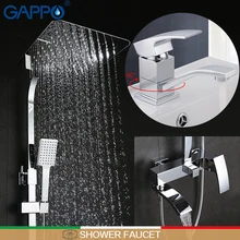 GAPPO смеситель для душа, кран для раковины, смеситель для раковины, набор сантехники для ванной комнаты, кран для ванной комнаты, латунь