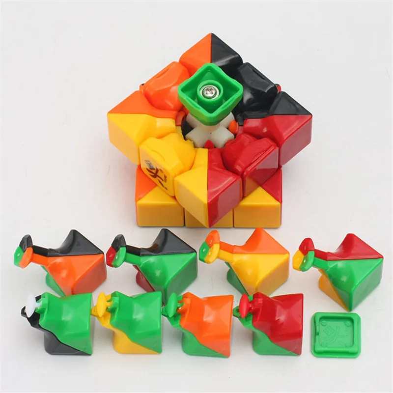 DaYan 3X3x3 скоростной магический куб Твист Головоломка обучающая необычная игрушка без наклеек ABS ультра-Гладкий Профессиональный Многоцветный
