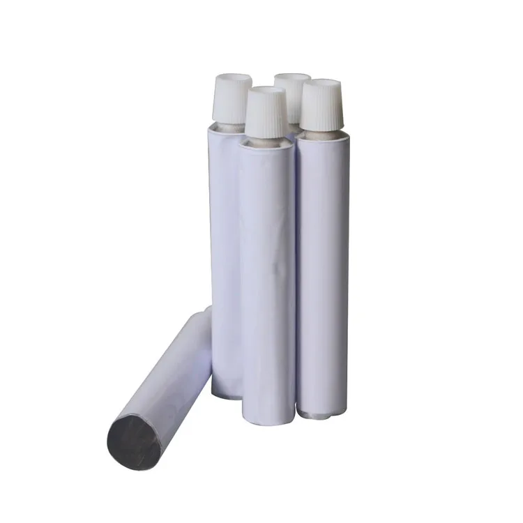 100pcs 10ml Aluminum Empty Toothpaste Tubes W/ Needle Cap Unsealed Portable Travel School Cosmetic Refillable Bottles