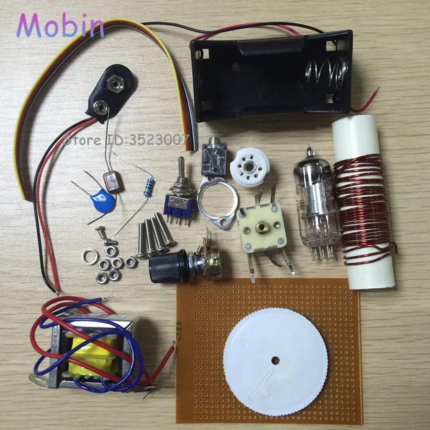 

1PCS/LOT Tube radio kit single-tube single lamp battery-powered shortwave radio CW / SSB receiver Free shipping