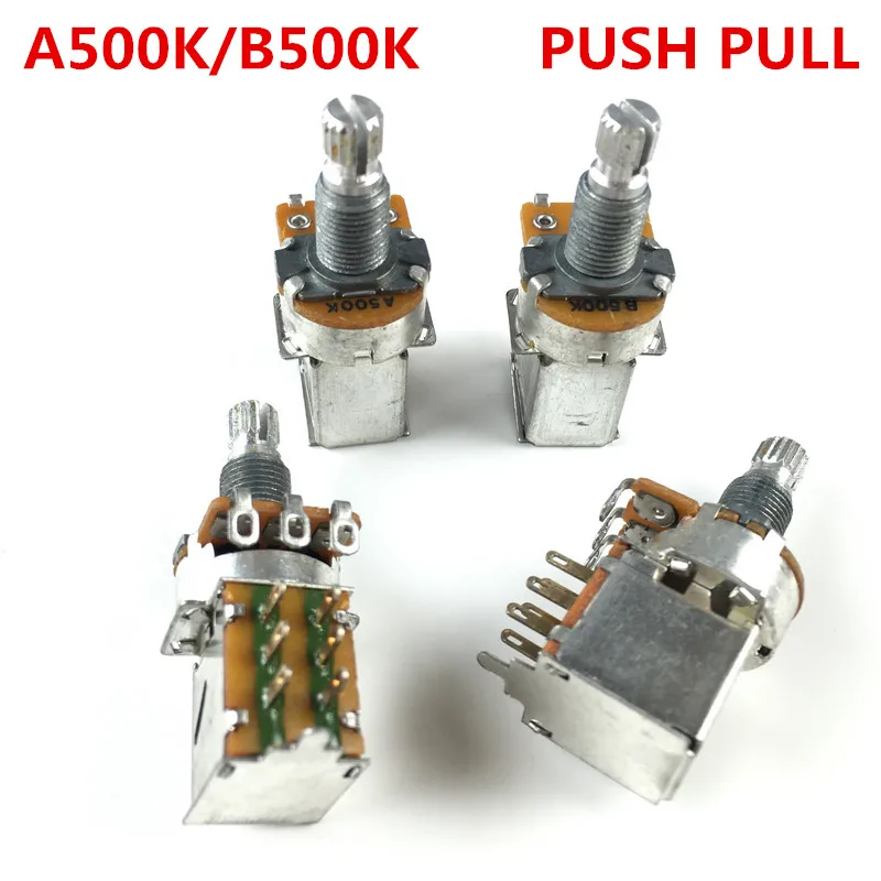 Alpha 500K Audio Taper Push Pull Switch Potentiometer for Electric