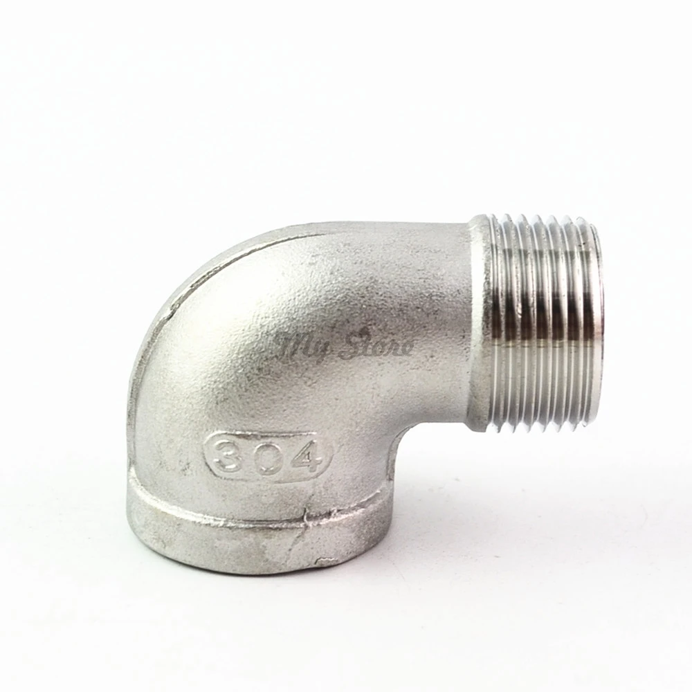 304 из нержавеющей стали 90 градусов трубы фитинги 1/4 ''1/2'' DN8 DN10 DN15 DN20