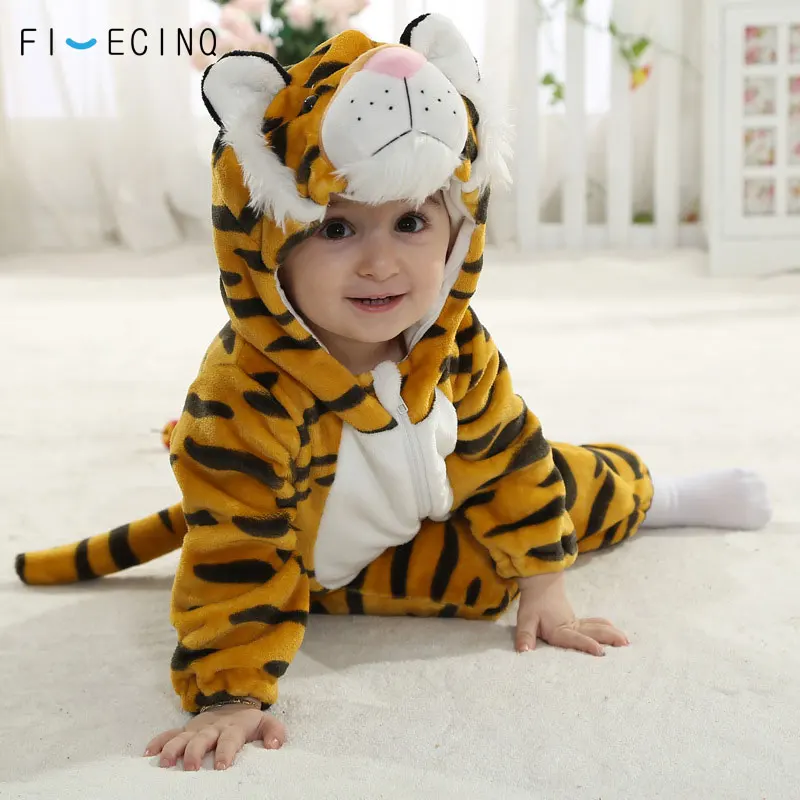 Tiger Kigurumis For Baby Animal Cosplay Costume Child Kid Boy Girl Onesie Winter Autumn Soft Pajama Fancy Infant Cute Sleep Suit Tiger Kigurumis For Baby Animal Cosplay Costume Child Kid Boy Girl Onesie Winter Autumn Soft Pajama Fancy Infant Cute Sleep Suit