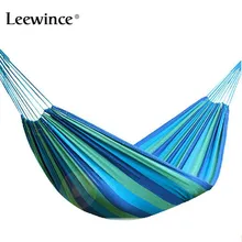 WFGOGO 190*100CM Hammock Portable Camping Garden Beach Travel Hammock Outdoor Ultralight Colorful Cotton Polyester Swing Bed