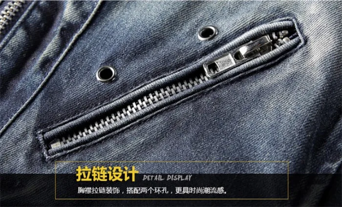 Новые мужские осенние джинсовые куртки большого размера винтажного размера плюс M-3Xl мужские синие джинсовые куртки с длинным рукавом A3864