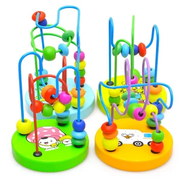

Kids Educational beads string of beads game toy Baby Toddler Educational Animal Round beads Kids Toys Toddler Crib Stroller toys