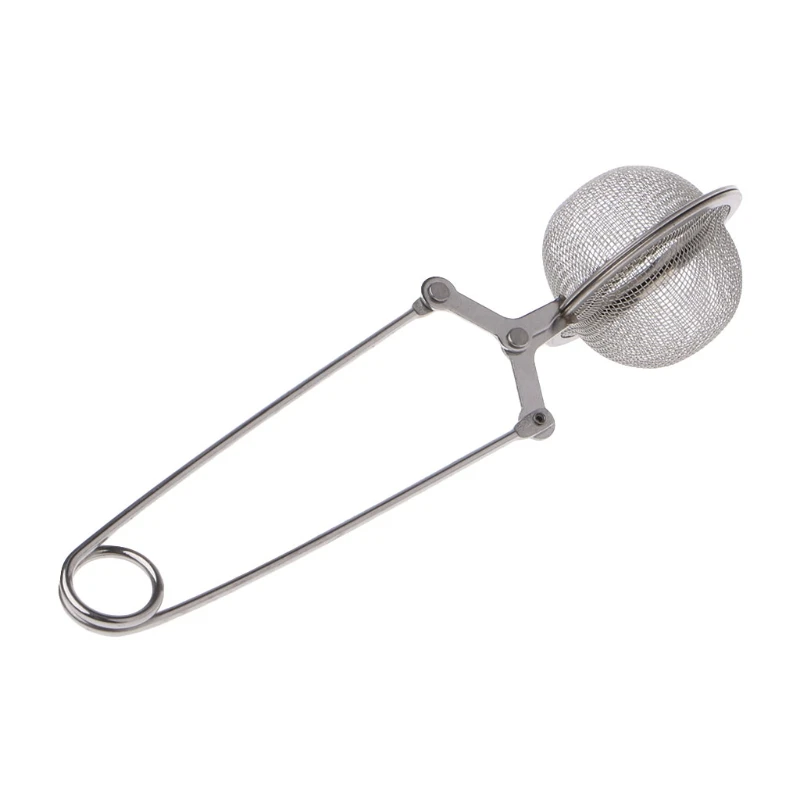 High Quality Mesh Strainer Snap Ball Loose Leaf Tea Infuser Stainless