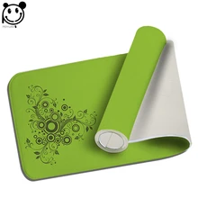 PEIYUAN Welcome Indoor Doormat Yoga Mat Door Blue and Green Lines Flowers Floor Mat Rug Carpet