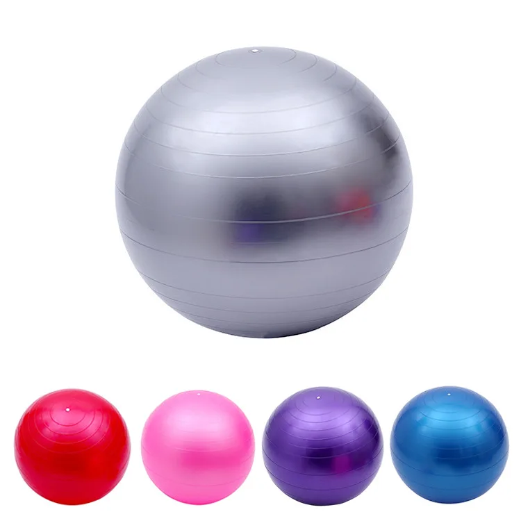 Спортивные мячи для йоги бола Пилатес фитнес спортзал фитбол для баланса упражнения пилатес тренировки Массажный мяч 75 см - Цвет: Серый