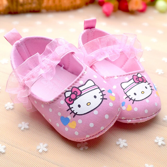 ST 2017 One Pair For Retail,Hello Kitty Baby Shoes,Girls shoes New Born