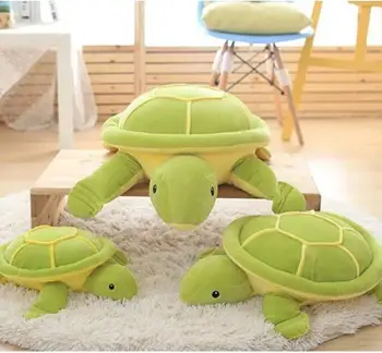 

Cute turtle pillow cushion down cotton soft plush toy Green Sea Turtles / Tortoise doll for kids gifts