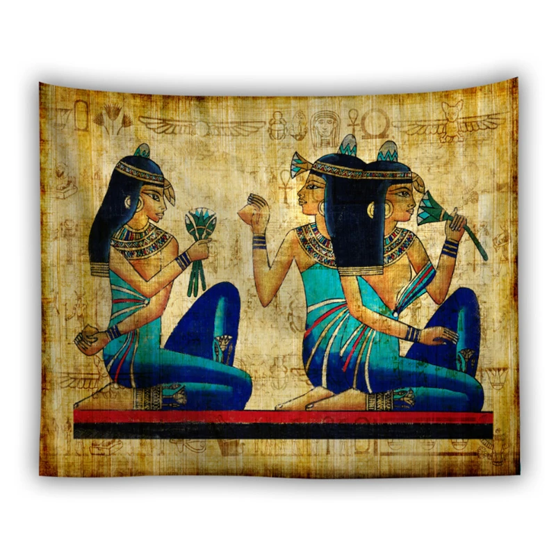 Гобелен с изображением древнего египетского фараона, мандала, настенная ткань, Солнцезащитная пирамида, психоделический гобелен, хиппи, бохо, знаменитая картина, египетское одеяло