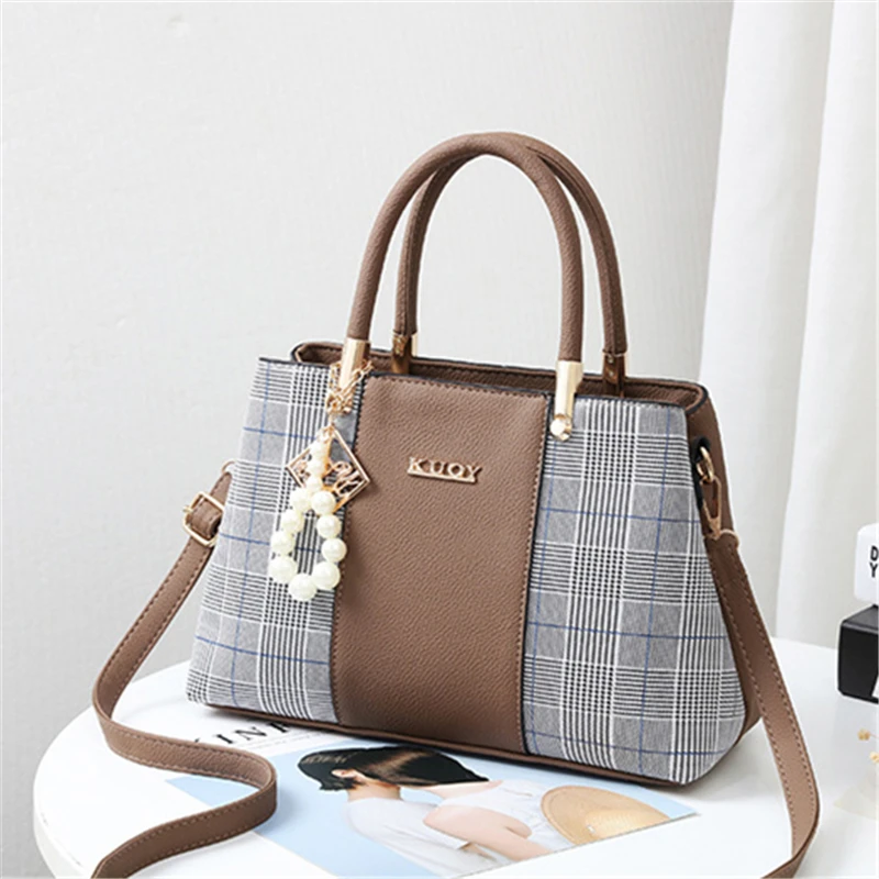 

2019 brand PU leather large capacity ladies handbag mesh shoulder bag fashion casual luxurydesigner Messenger bag ladies handbag