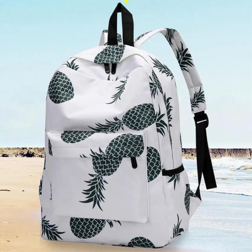 Women's Summer Season New Style Backpack Ms. Fashion Pineapple Printed