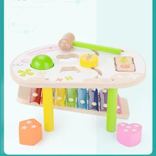 Мультяшная форма для детей 8-Note ксилофон музыкальные игрушки ксилофон мудрость Juguetes музыкальный инструмент игрушки
