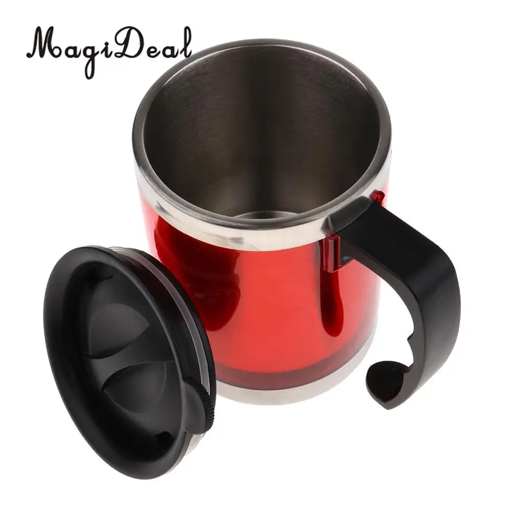 MagiDeal 2 Pieces Stainless Steel Coffee Tea Mug Cup Insulated Camping Travel 450ml