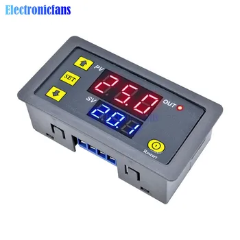 

Digital Time Delay Relay Dual LED Display Cycle Timer Control Switch Adjustable Timing Relay Time Delay Switch AC 110V 220V