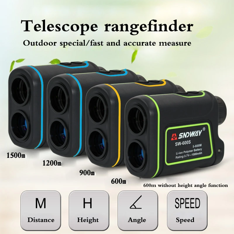 Telescope trena laser rangefinders distance meter Digital 8X 600M 900M 1200M 1500M Monocular hunting golf laser range finder