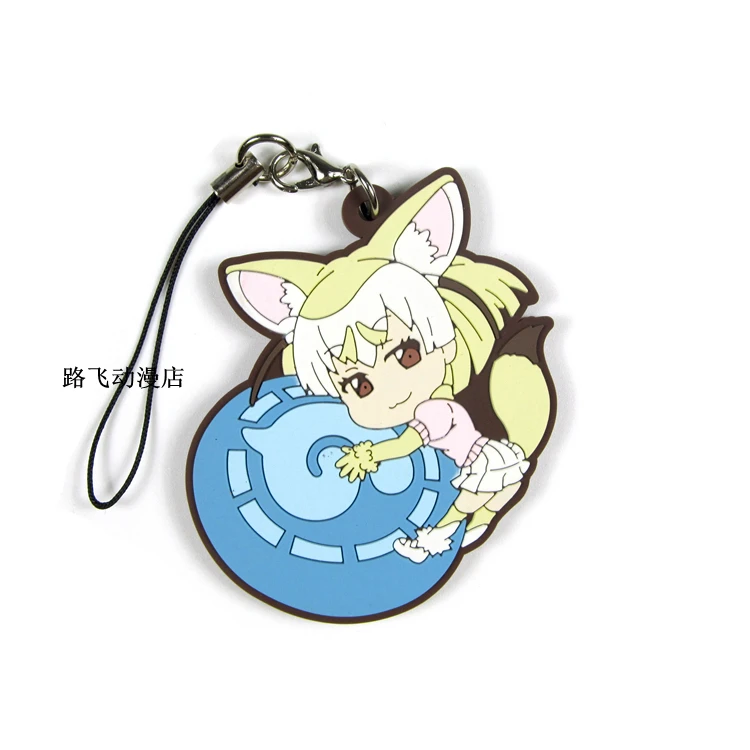 Аниме Kemono Friends резиновый брелок для ключей Vulpes Zerda Wild Hammer Snake Aonyx Cinerea Nipponia Nippon