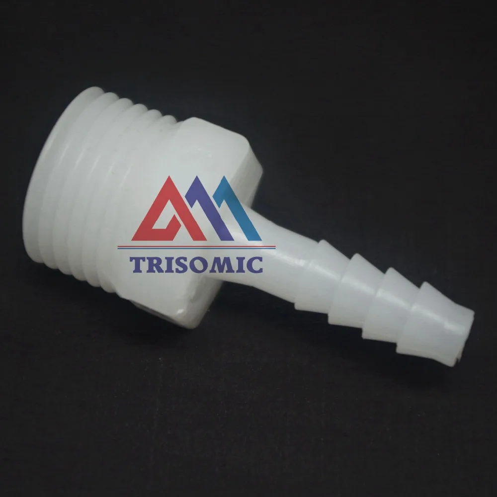 Прямой коннектор 6mm G1/2 пластиковый штуцер для труб колючий Соединитель с резьбой