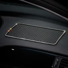 1PCS Kristall Anti-Slip Pad Matte für Handy mp4 Schlüssel GPS Silikon Diamant Strass Auto Klebrige Auto charme anti slip matten