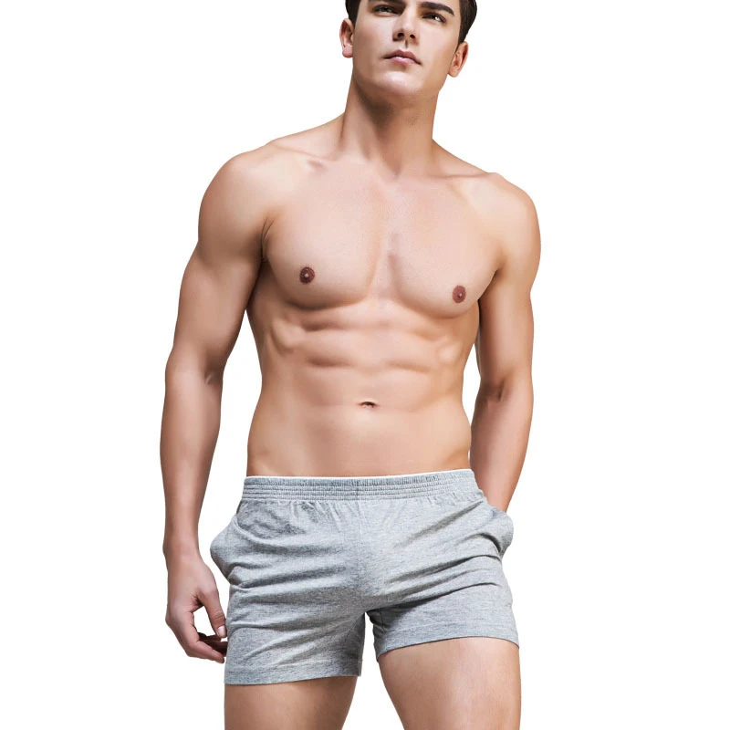 Сексуальные летние эластичные хлопковые штаны со стрелками, мужские пижамы, шорты для мужчин, чистый цвет, мужские повседневные пижамные штаны, брюки