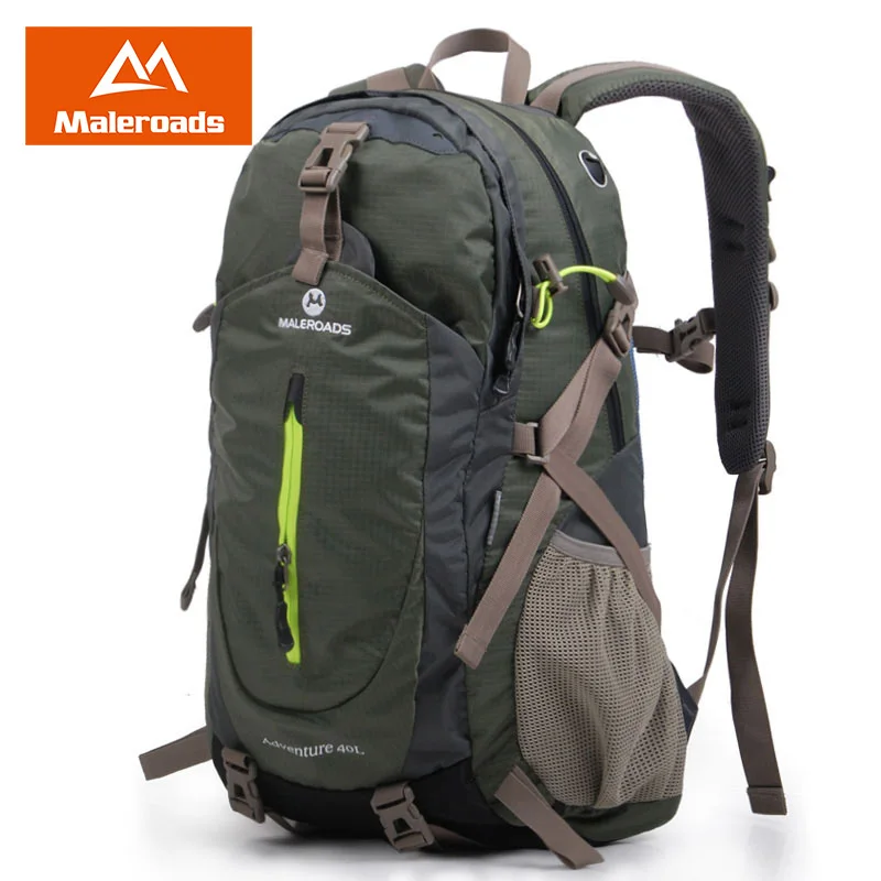 Maleroads mochila senderismo mochila viajes mochila deporte al aire libre mochila impermeable campamento paquete Trekk mochila hombres mujeres 40L - 1
