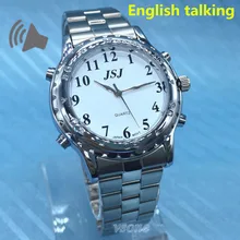 Inglês Falando Relógio para Cegos ou Deficientes visuais Mostrador Branco