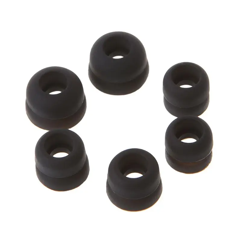 

3 Pairs Earphone Tips In Ear Earbuds Case Soft Silicone Ear caps Replacement Headphone Accessories for Sennheiser IE80 CX400 CX5