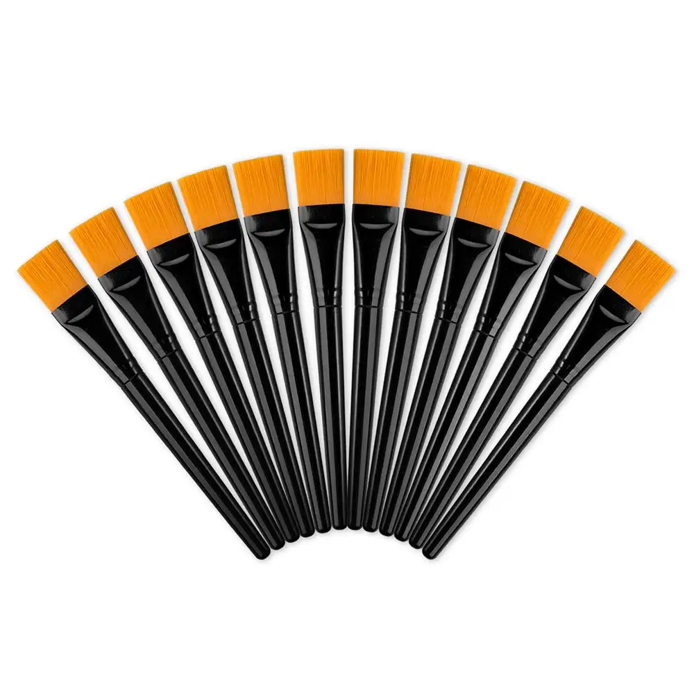 

AMSIC New Arrival Nylon Hair Beauty Facial Mask Brush 2pcs Face Skin Care Bristle Maquiagem Tools