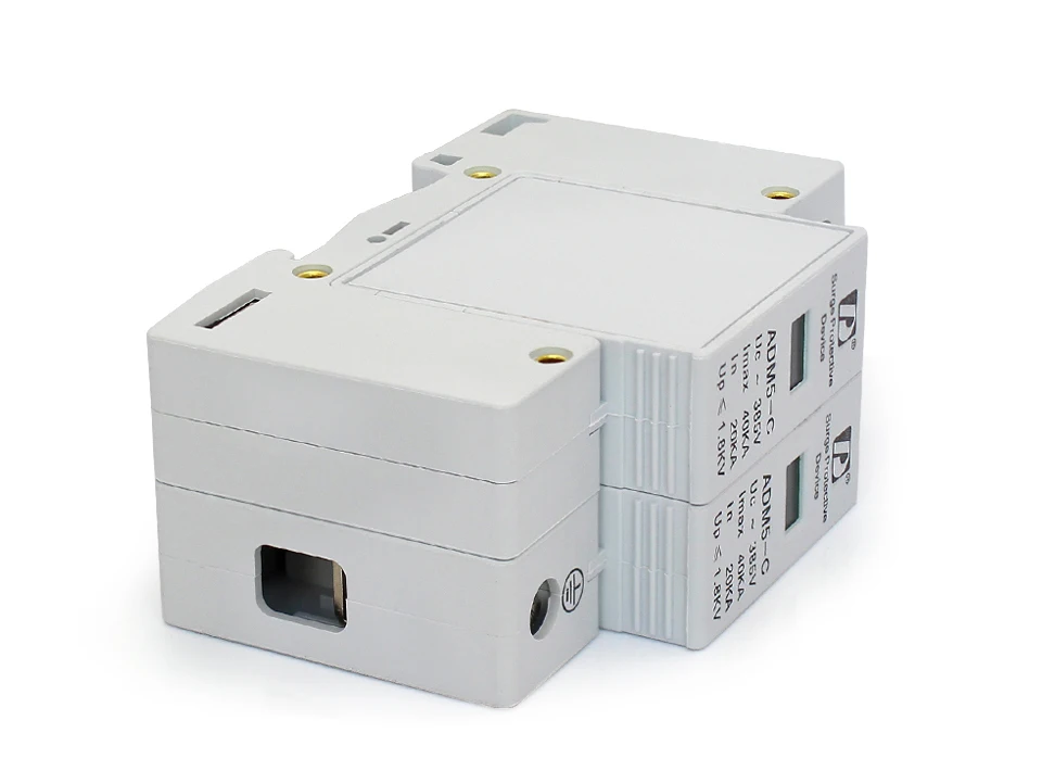 Горячая 2P+ N 110V 220V 380V 20-40KA AC din-рейка SPD низкая защита от скачков напряжения